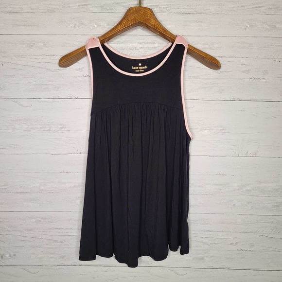 Kate Spade Satin Bow Modal Jersey Cropped Pajama Set - Picture 3 of 12